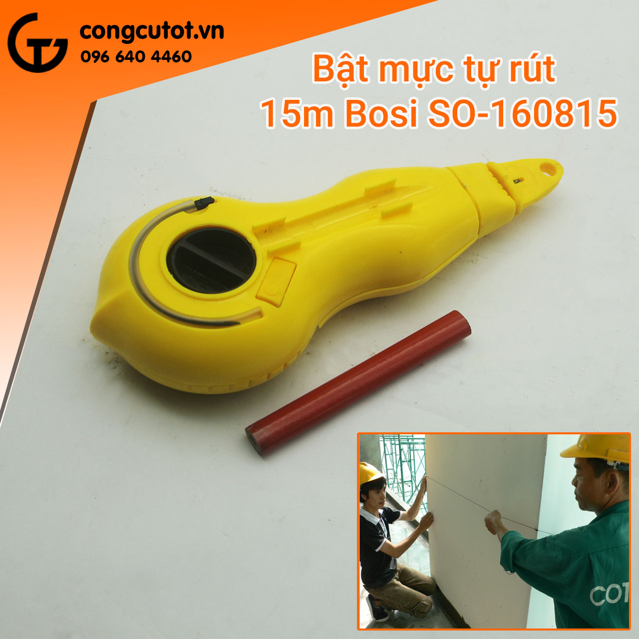 Búng mực tự rút bosi so-160815 15m