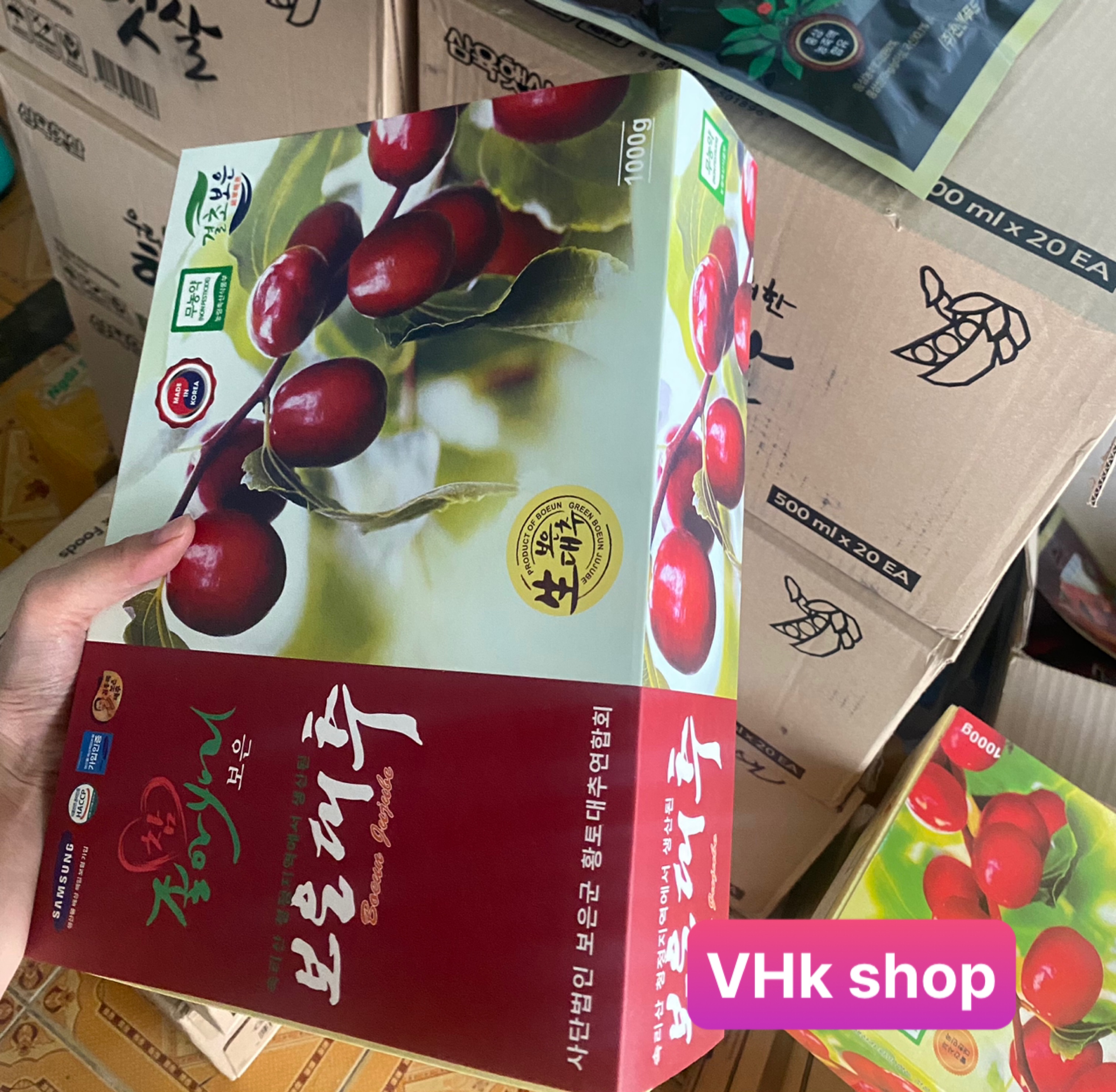 Táo đỏ sấy khô samsung hàn quốc hộp 1kg
