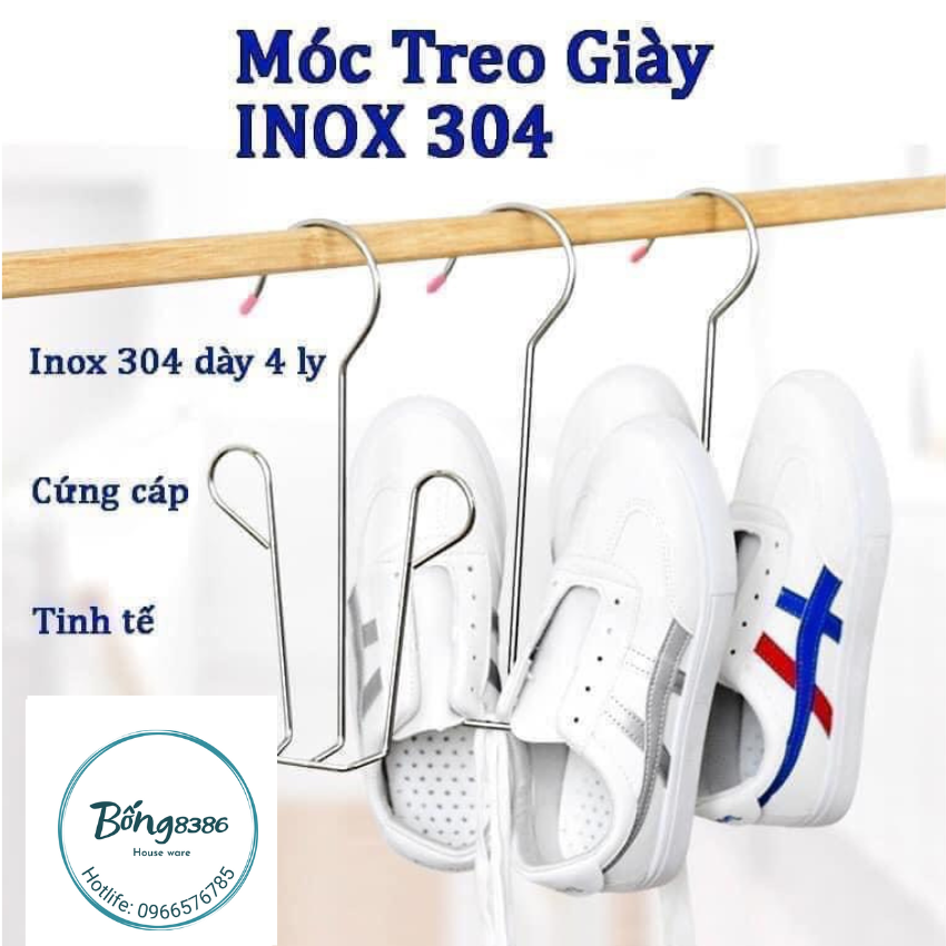 Móc phơi giầy inox móc phơi giầy siêu bền móc phơi giầy chống gỉ