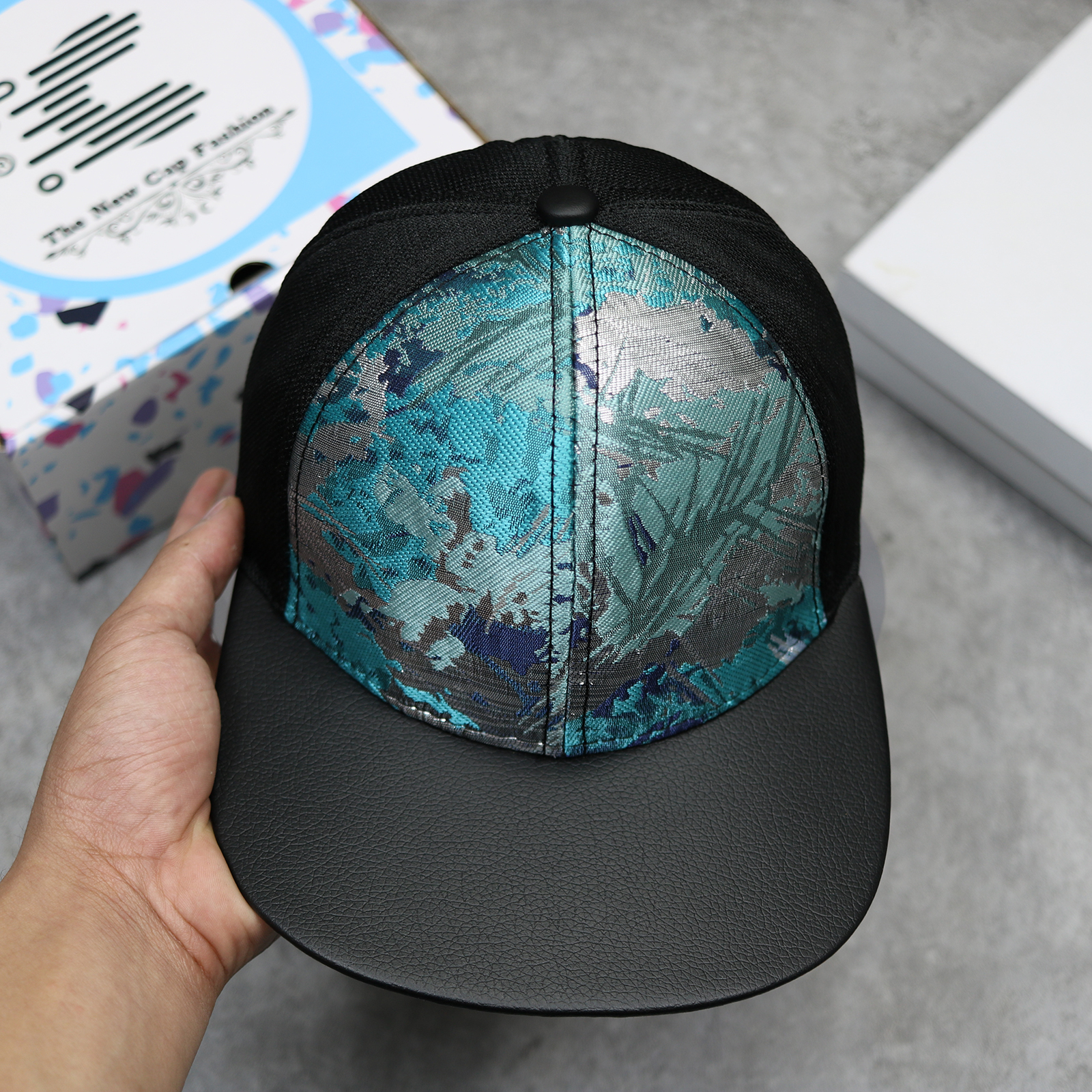 Nón snapback đen phối màu, Nón Cam chính hãng fullbox mẫu mới, Mũ lưỡi trai cá tính thời trang nhiều màu