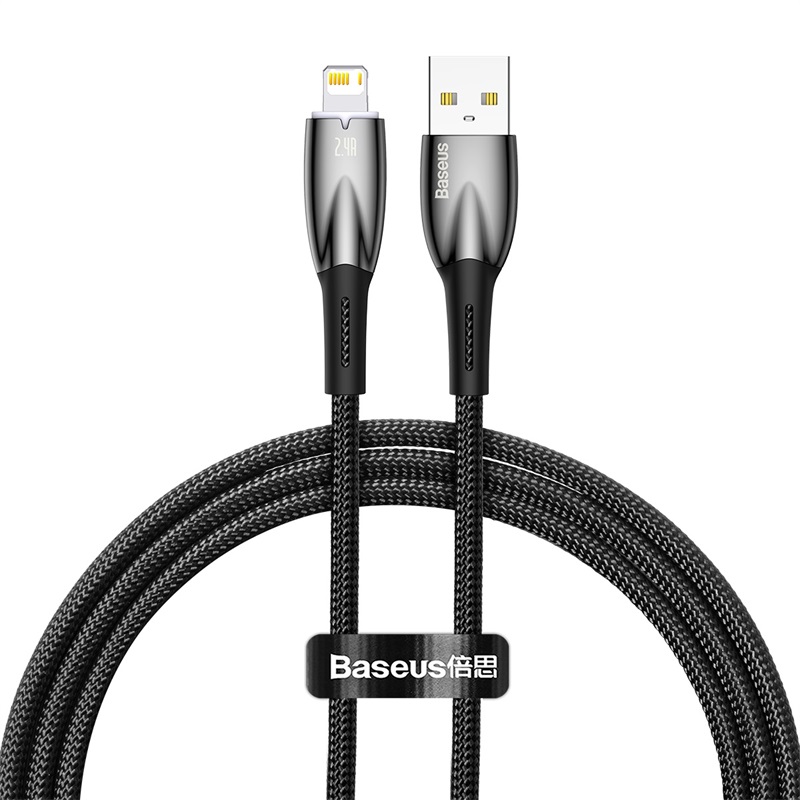 Cáp sạc baseus glimmer series fast charging data cable usb to ip 2.4a
