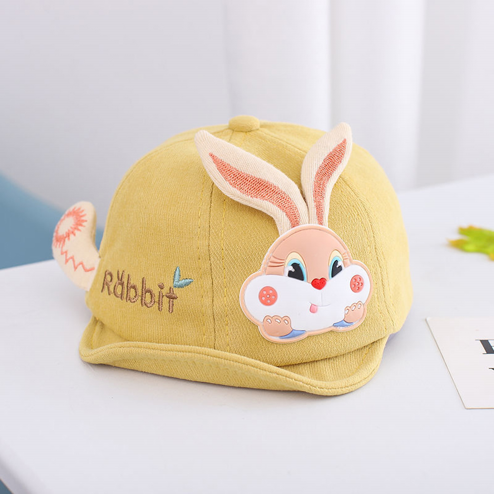 Mũ lưỡi trai cho bé đính hình Thỏ dễ thương