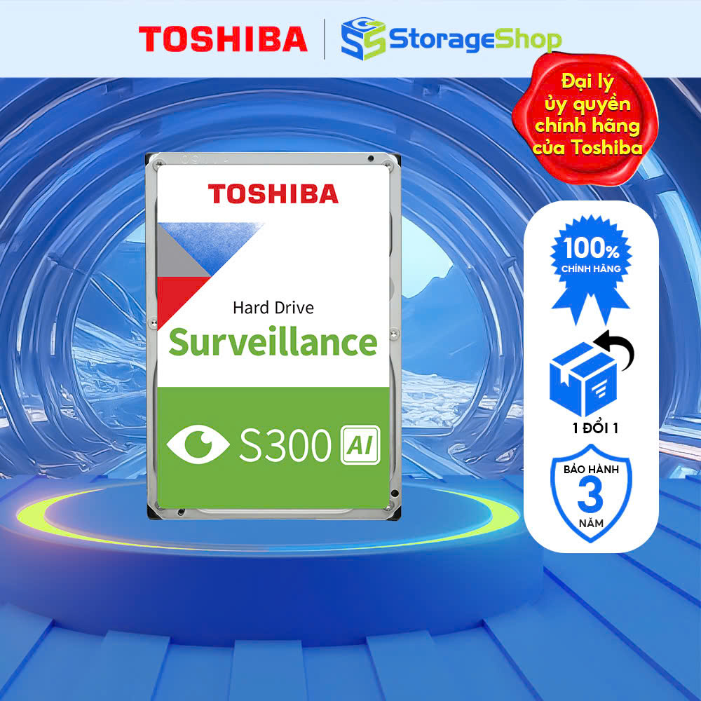 Toshiba 3.5 S300 Ai 24X7 7200Rpm Sata Hdd Camera Recording Drive - Mkl Quoc Te Giá 14,698,200 Đồng*Miễn phí vận chuyển