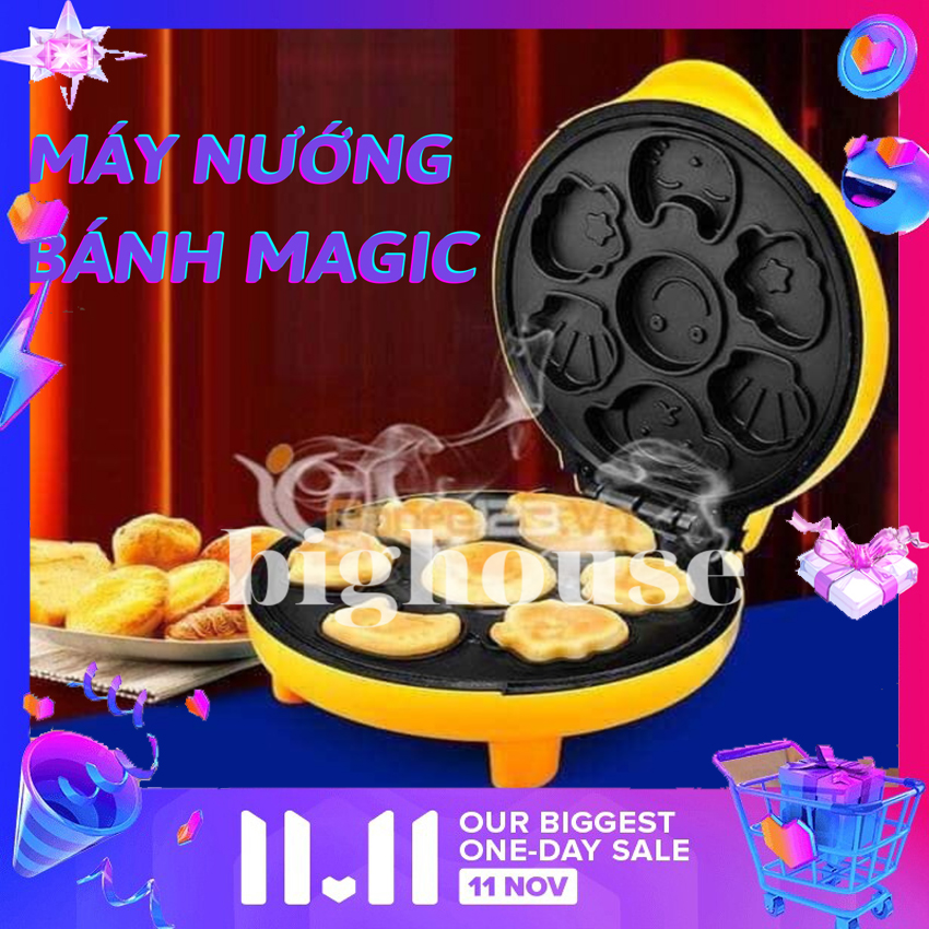 Khuôn làm bánh hình thú, Máy nướng bánh hình thú điện máy Xanh, Máy Nướng Bánh Hình Thú Magic Thiết kế cao cấp, Nướng bánh dễ dàng MIN SU