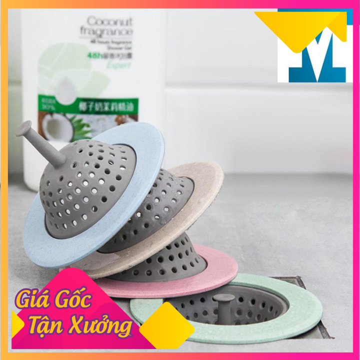 Phễu lọc rác silicone dùng chặn rác, vụn thực phẩm ở bồn rửa chén và chặn tóc ở miệng cống thoát nước nhà tắm buysale93