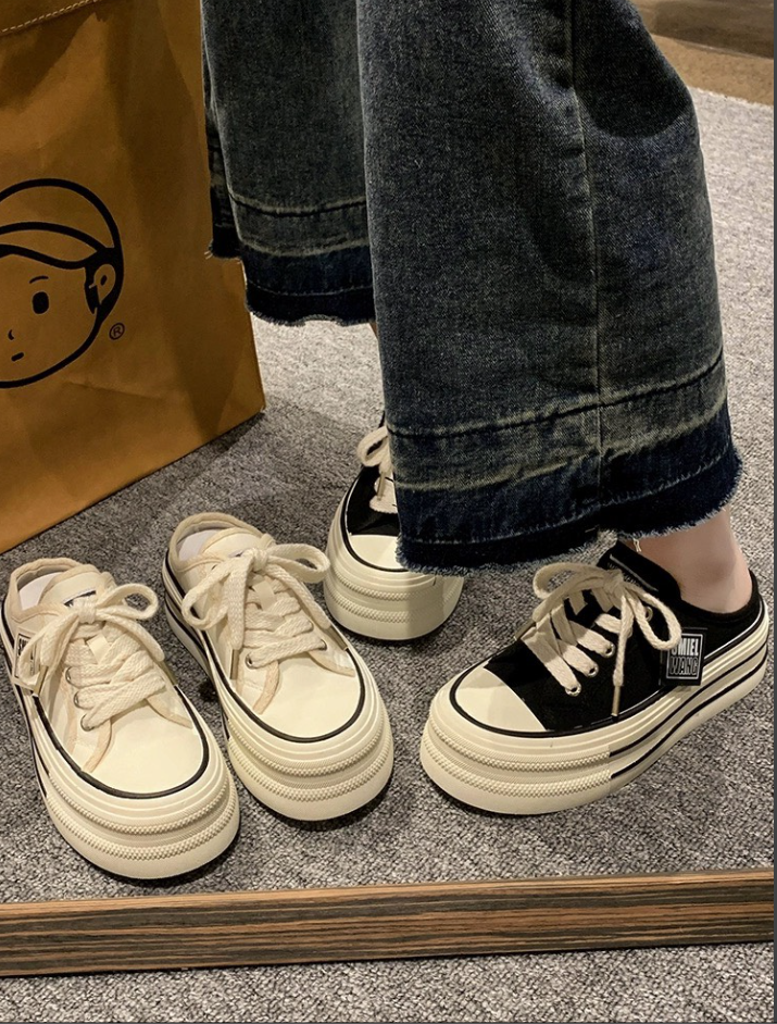 Giầy Sneaker nữ đạp gót ulzzang 2 mầu B11