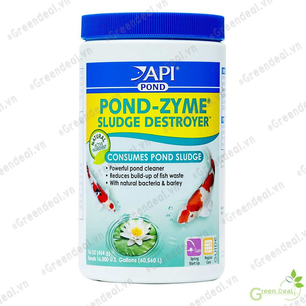 API - Pond Zyme Sludge Destroyer | Vi sinh xử lý cặn bùn hữu cơ, cải thiện nước cho hồ cá Koi thủy sinh