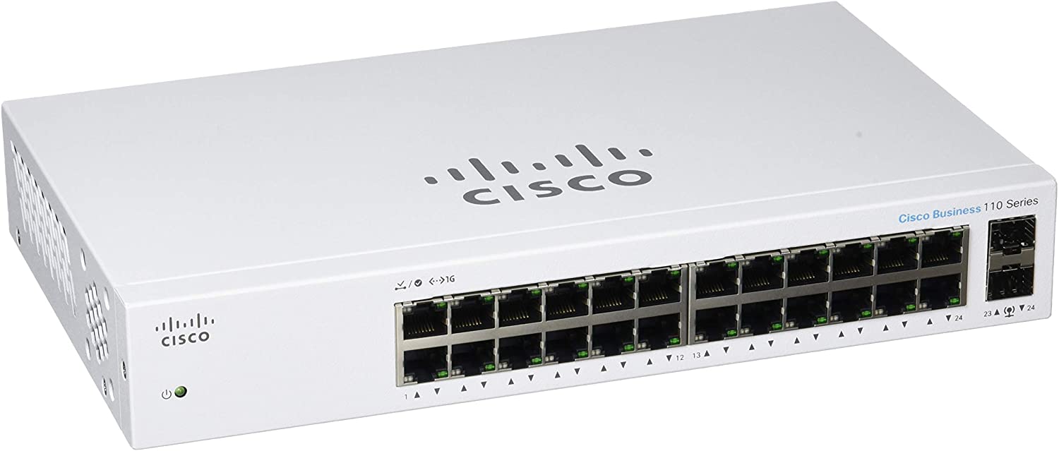 Thiết bị chuyển mạch Cisco SB CBS110 Unmanaged 24-port GE, 2x1G SFP Shared