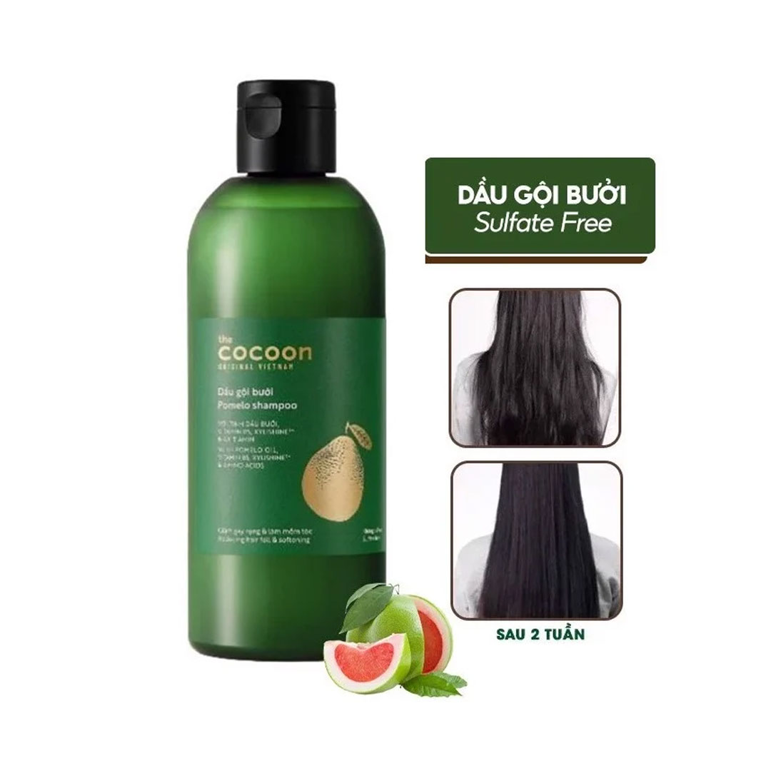 Dầu gội vỏ bưởi Pomelo Cocoon 310ml giúp ngăn rụng tóc