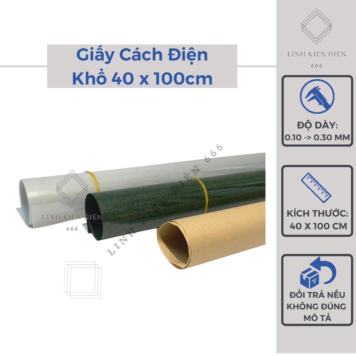 Giấy cách điện Cách Nhiệt (0.1 - 0.3mm) Quấn Biến Áp Quấn Motor Quấn Động Cơ