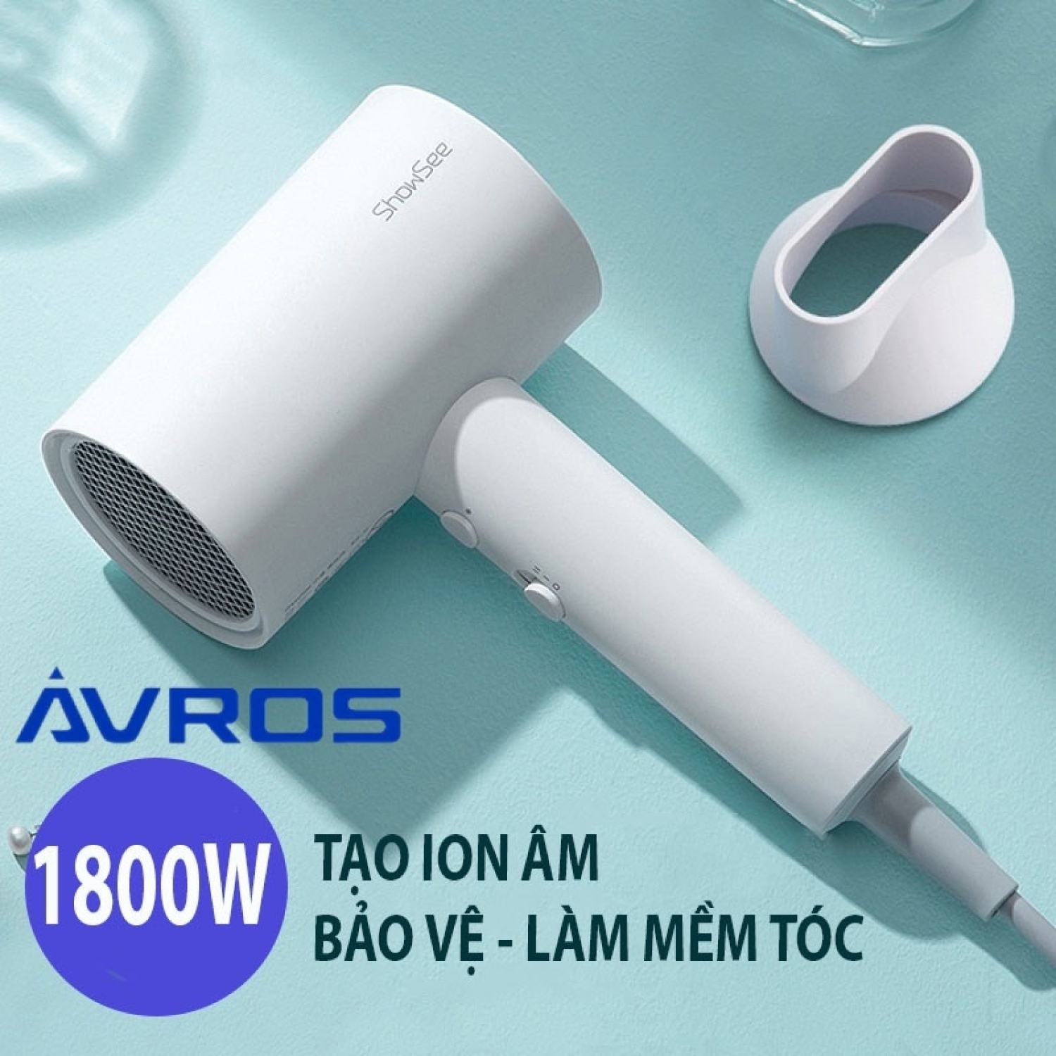  Máy Sấy Tóc  SHOWSEE Bổ Sung Ion Âm A1 A4W Công Suất 1800W Cao Cấp Chống Xù Rối Khô Tóc 