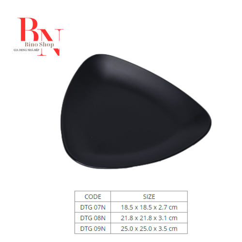 [HCM]Dĩa Nhựa Melamine Tam Giác 22cm