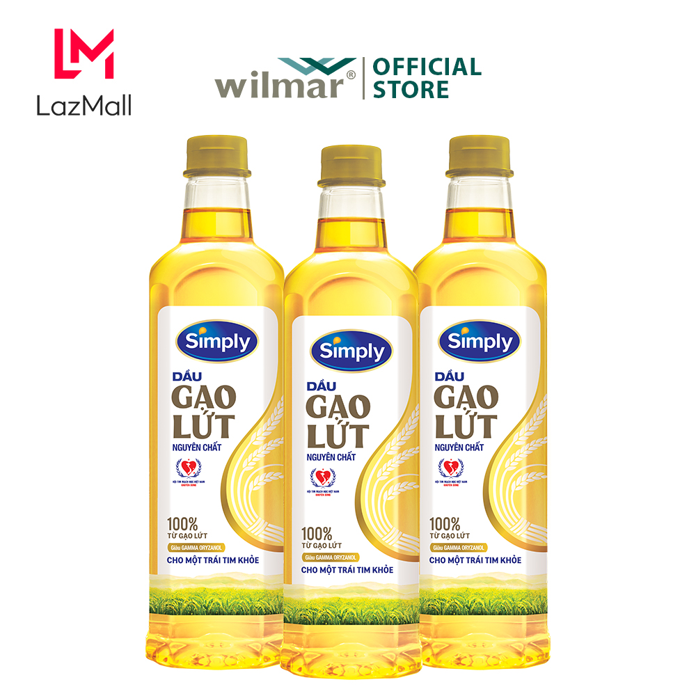 Dầu gạo lứt Simply 1L