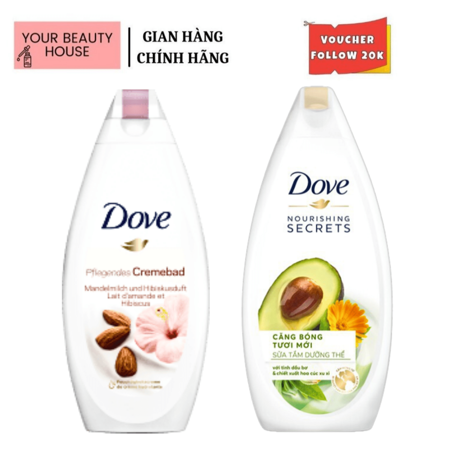 Sữa tắm dưỡng da sáng mịn - 750ml