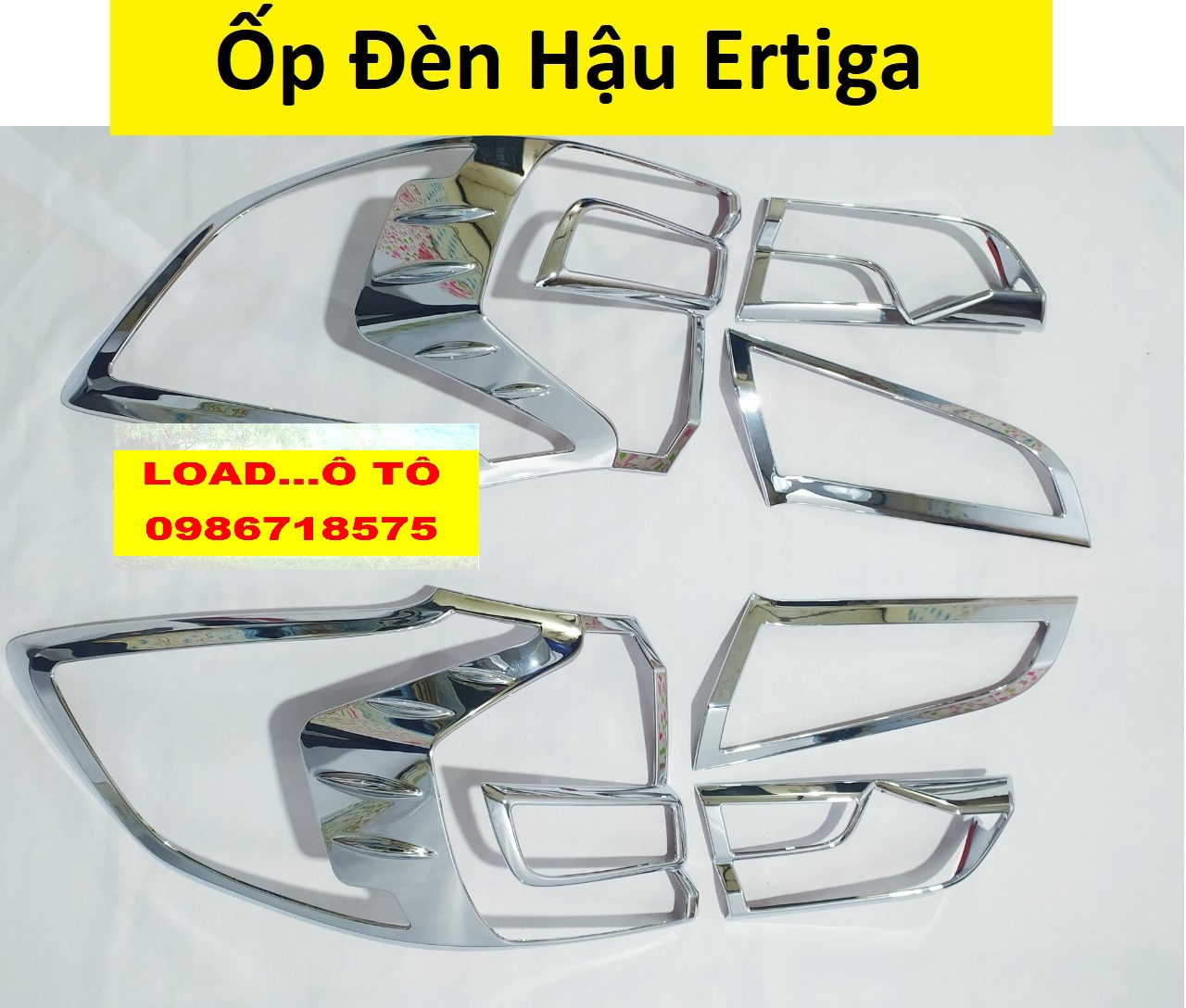 Ốp đèn hậu xe suzuki ertiga 2019-2021 mạ crom cao cấp mạ crom