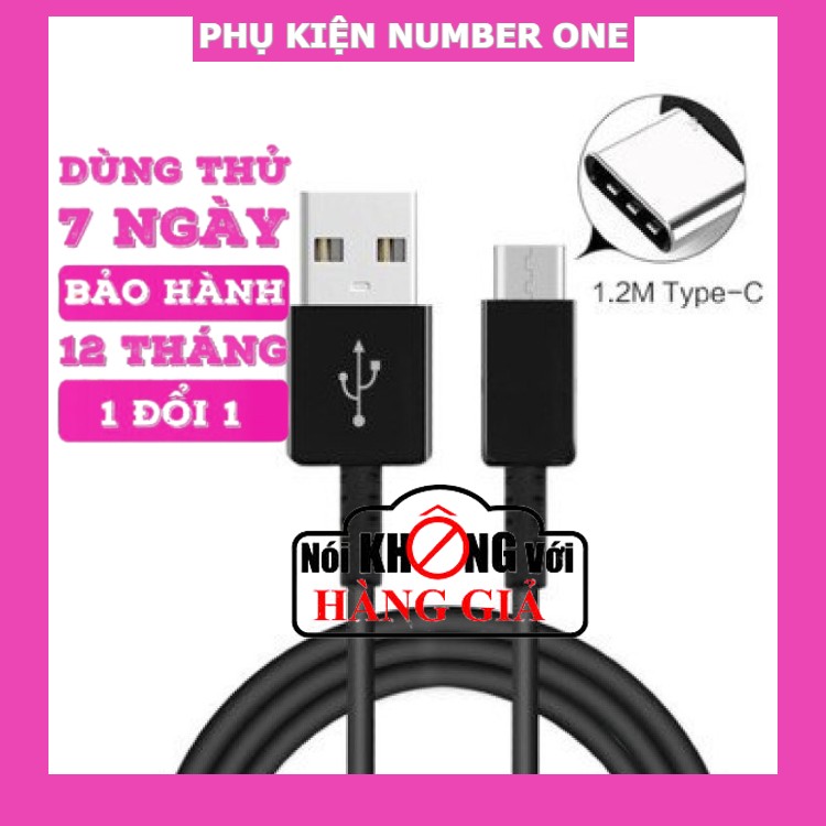 Cáp sạc type c ZIN chính hãng hỗ trợ sạc nhanh, truyền tải dữ liệu tốc độ cao dùng cho các máy Androi, IOS chân sạc type-c bảo hành 12 tháng
