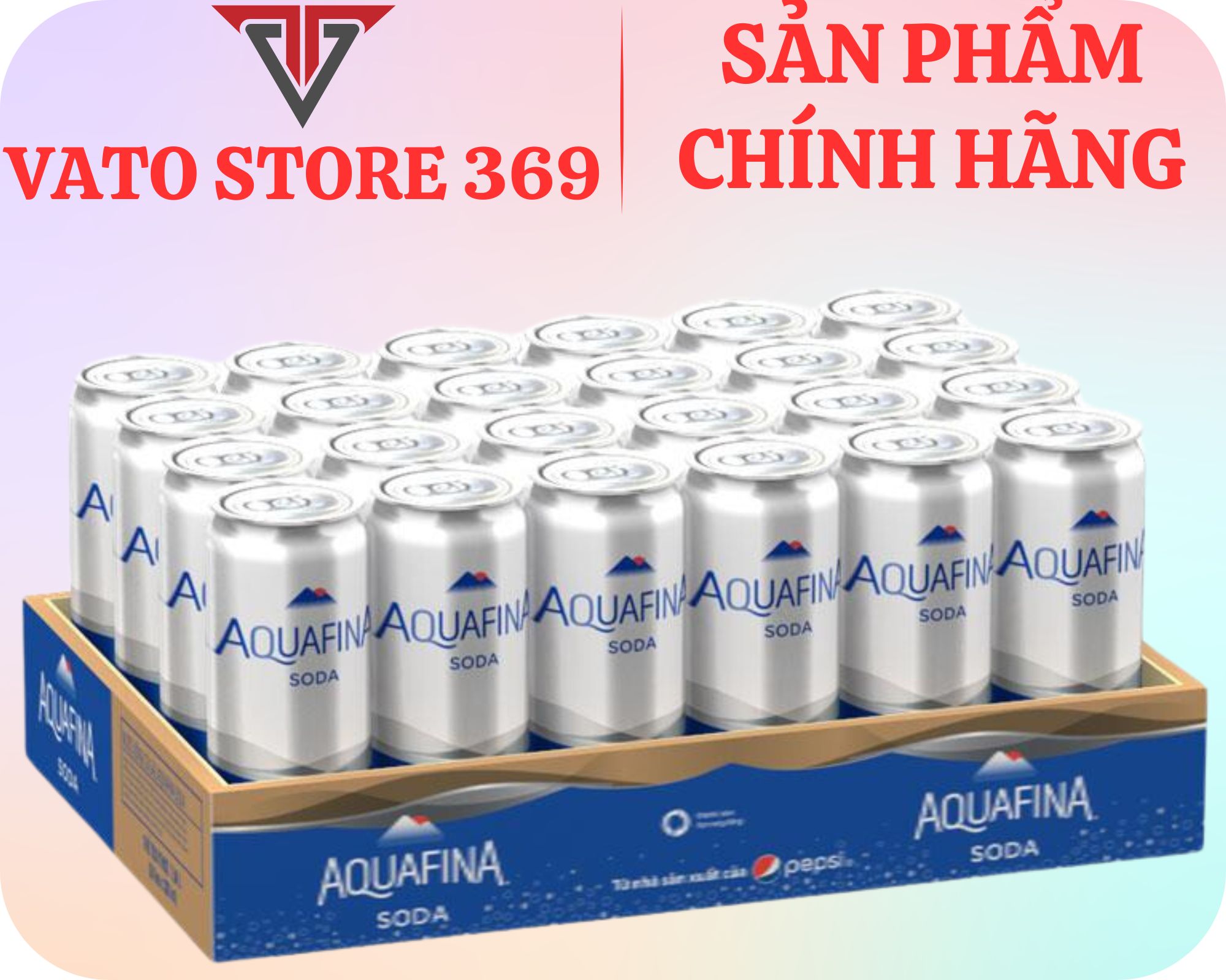 Nước uống có gaz AQUAFINA soda lon 320ml