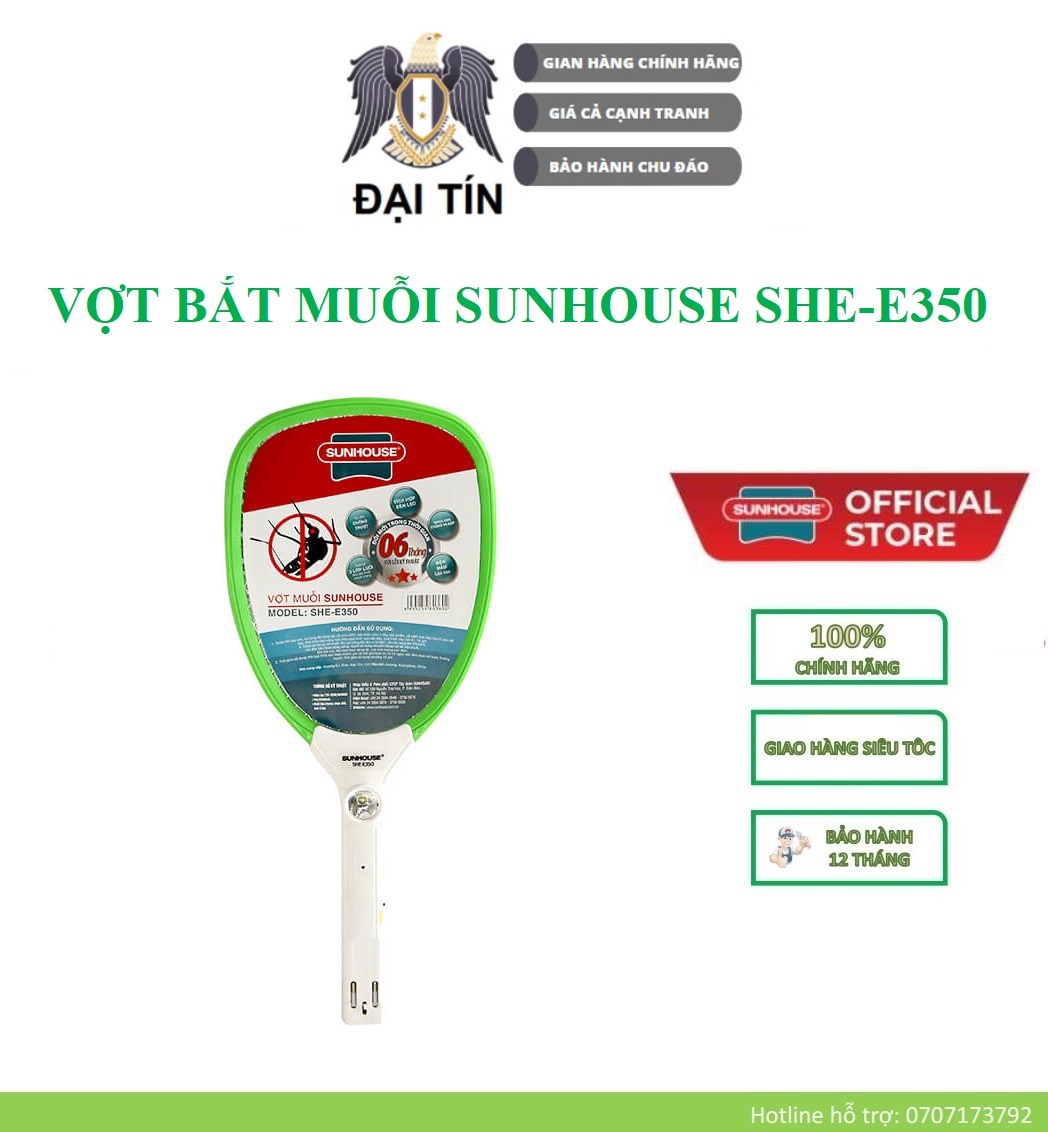 She-e350 - vợt bắt muỗi sunhouse có đèn - hàng chính hãng