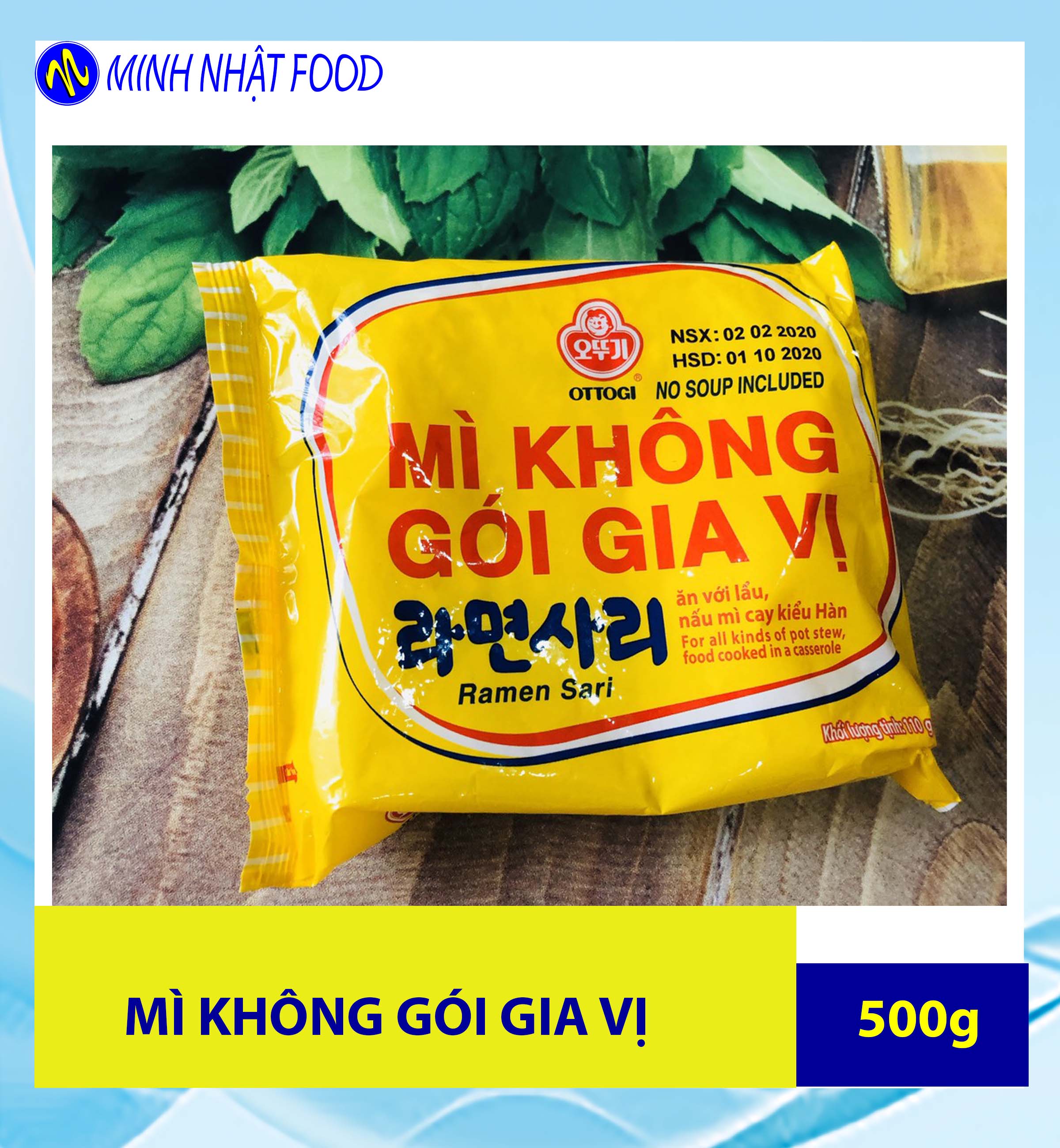 Mì Gói Không Gia Vị 110g Thả Lẩu, Nấu Mì Cay,..._Cửa Hàng Thực Phẩm Minh Nhật