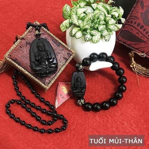 Combo Dây Chuyền Vòng Tay Mặt Phật Như Lai Đại Nhật - Bản Mệnh Tuổi Mùi ,Thân