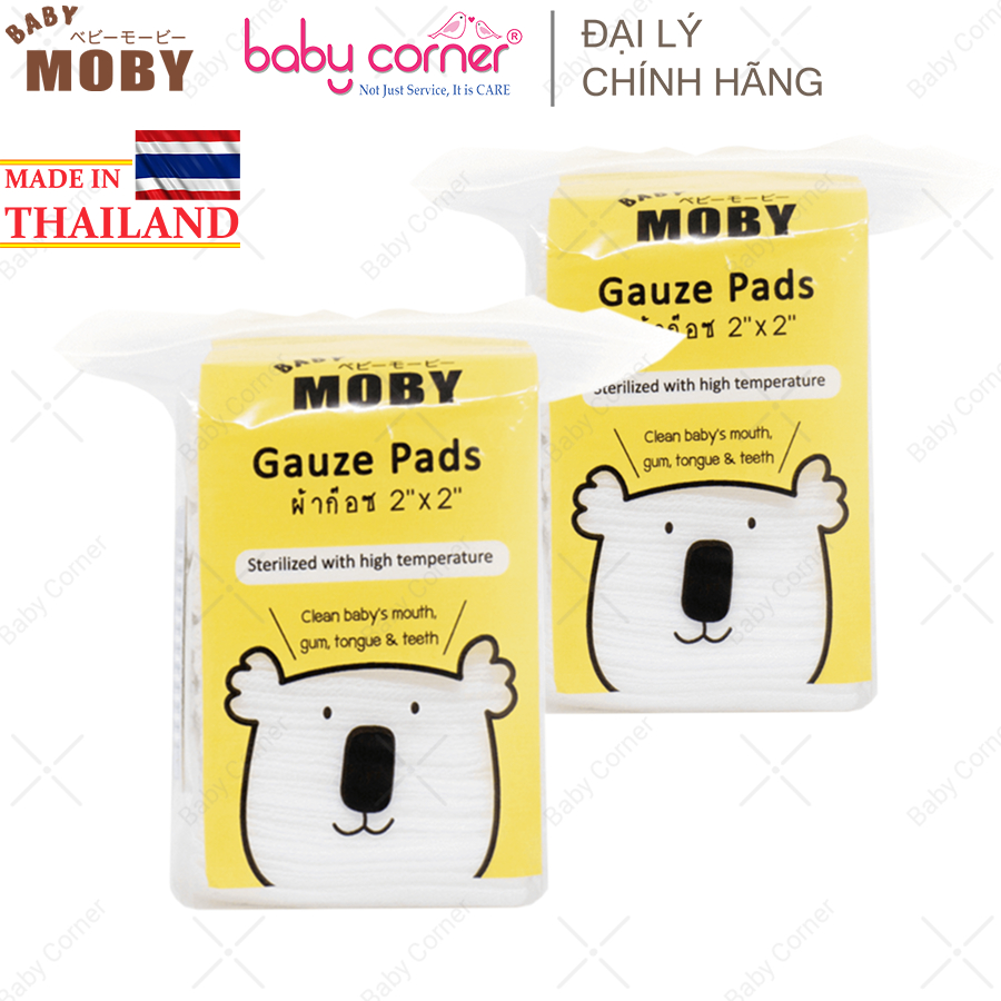 Combo 2 gạc rơ lưỡi baby moby, gói 50 miếng, từ sơ sinh
