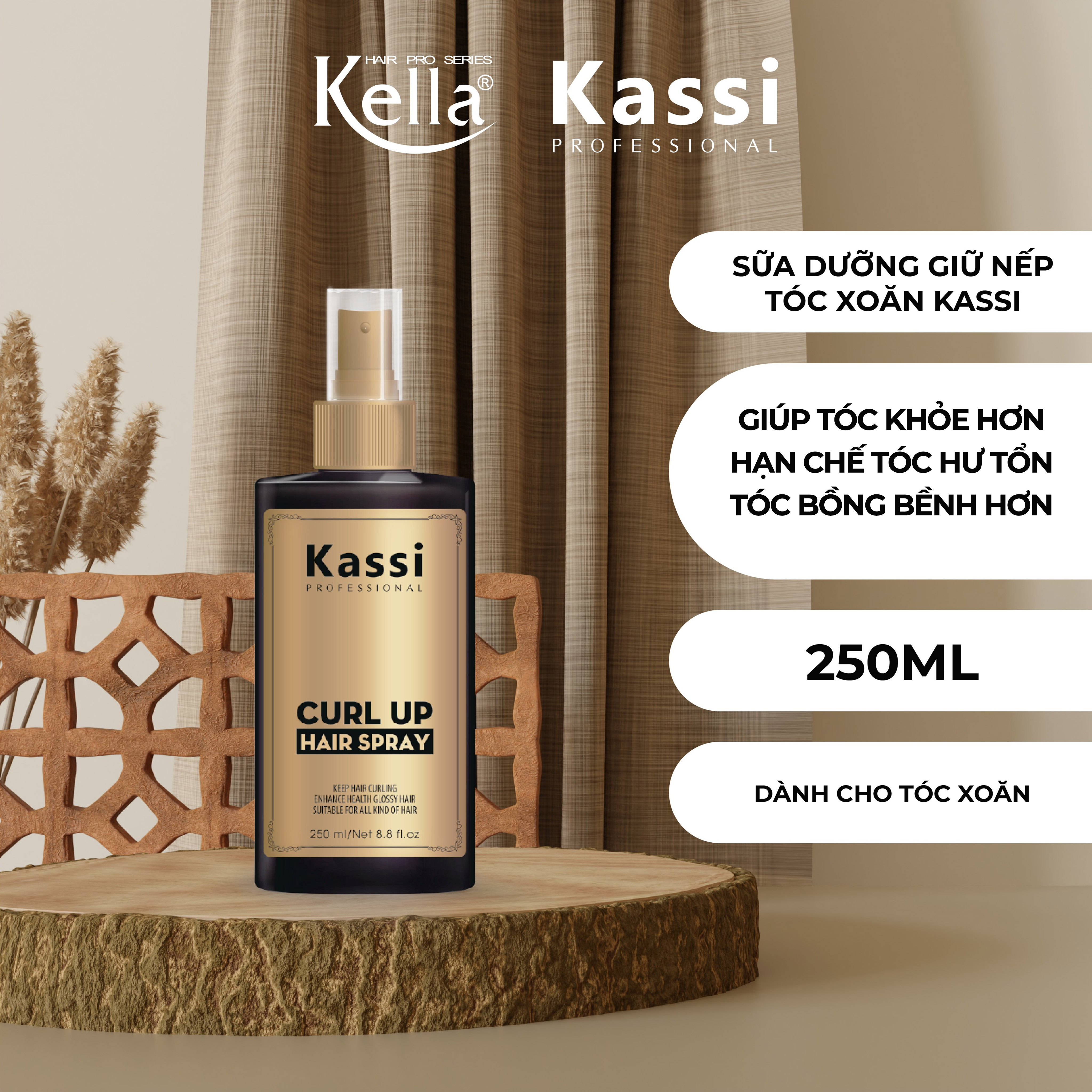 Sữa dưỡng tóc dành cho tóc xoăn Kassi