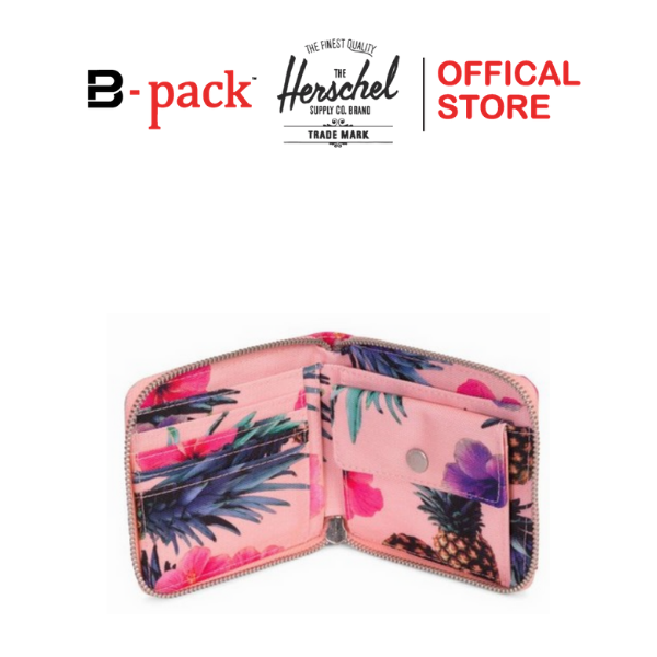Ví HERSCHEL WALT Peach Pineapple CHÍNH HÃNG 1.9x11x8.9cm