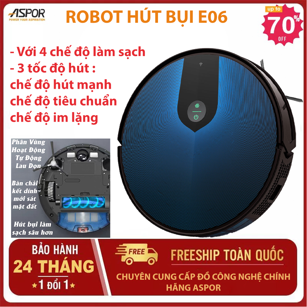 Robot hút bụi giá rẻ, robot hut bui lau nha, máy hút bụi thông minh,Rôbốt hút bụi lau nhà loại tốt E06 - Hút bụi tự động robot - Robot hút bụi lau nhà nhật bản