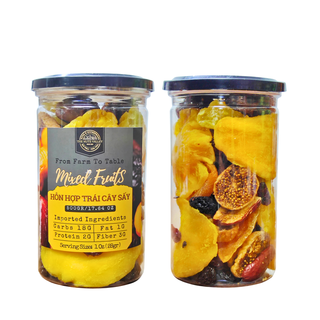 Hỗn hợp trái cây sấy - mixed fruits the nuts valley