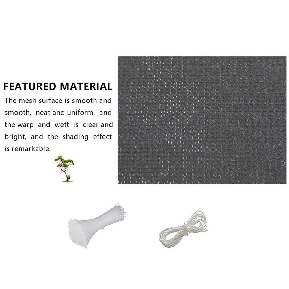 nổi bậtmart - Tấm chống Waterproof Sun Shade nước, nắng Sunshade Net 320D xuất khẩu (1 x 5M) (xám