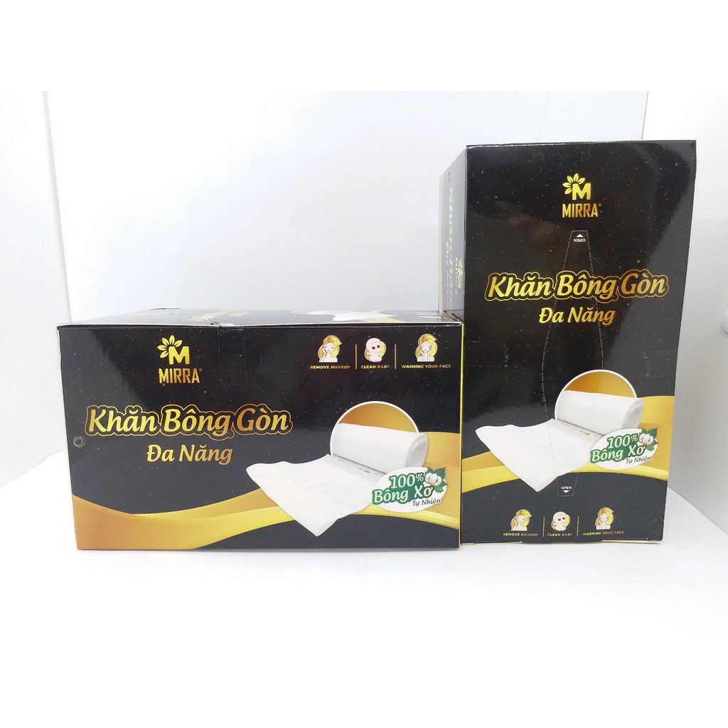 [HCM]Khăn bông gòn đa năng MIRRA dùng thay khăn vải đa năng tẩy trang vệ sinh cho bé...