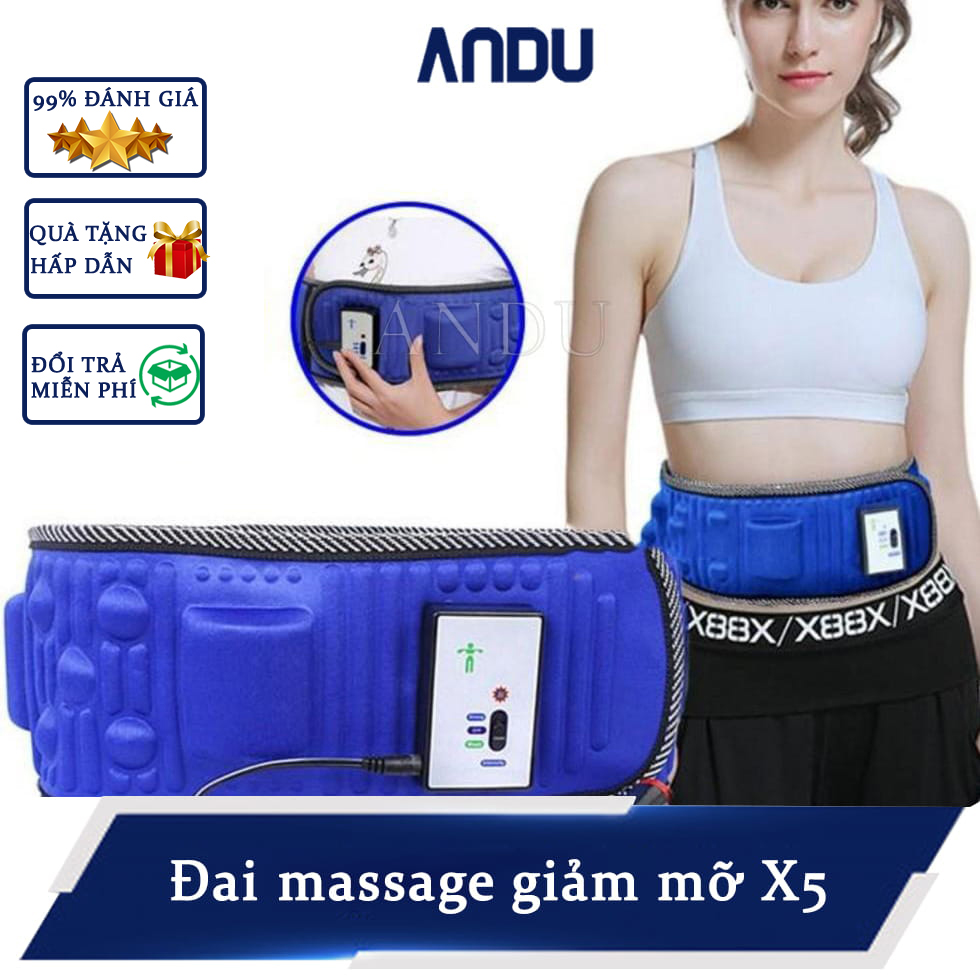 Đai massage x5 rung nóng giảm mỡ bụng và toàn thân hiệu quả
