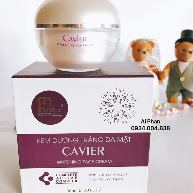 [HCM]Kem face thạch Cavier mwhite - k kèm hạt ngũ hoa