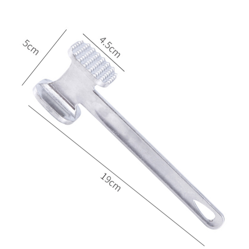 Búa đập thịt thép không gỉ - Cây đập thịt - Đồ đập thịt - Dụng cụ đập thịt inox 2 mặt chắc chắn làm mềm thịt, đập vỏ hạt - Đồ dùng nhà bếp - Vồ đập thịt làm mềm thịt 2 đầu