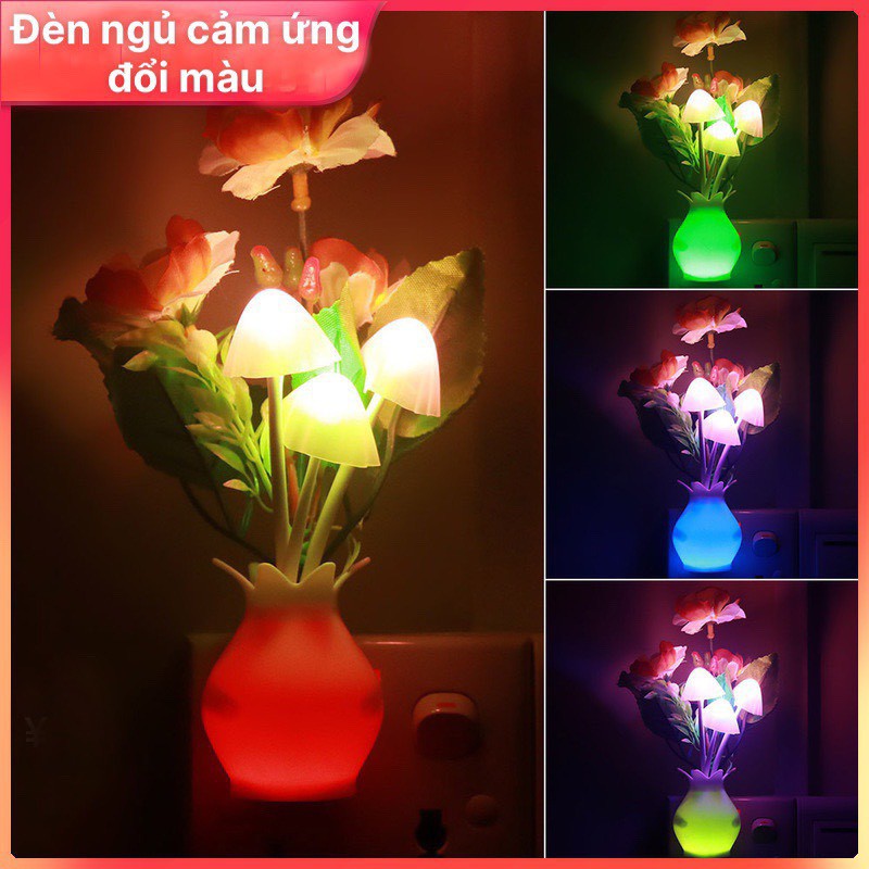 Đèn ngủ cảm ứng hình nấm