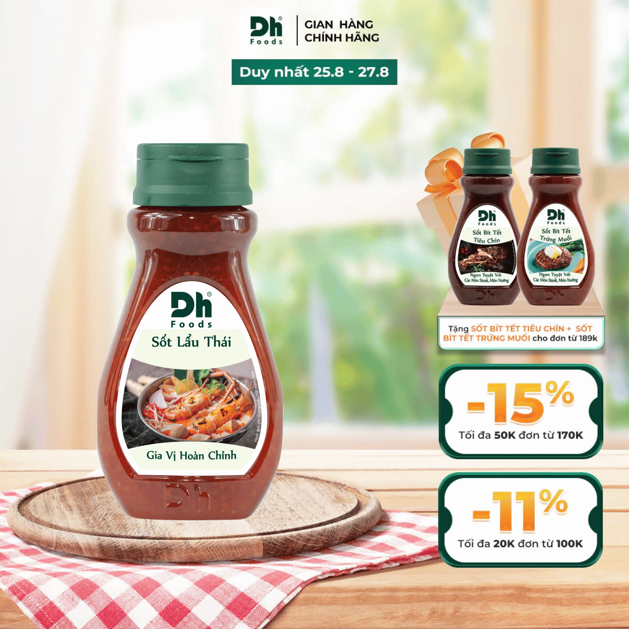 Sốt lẩu thái 200gr dh foods