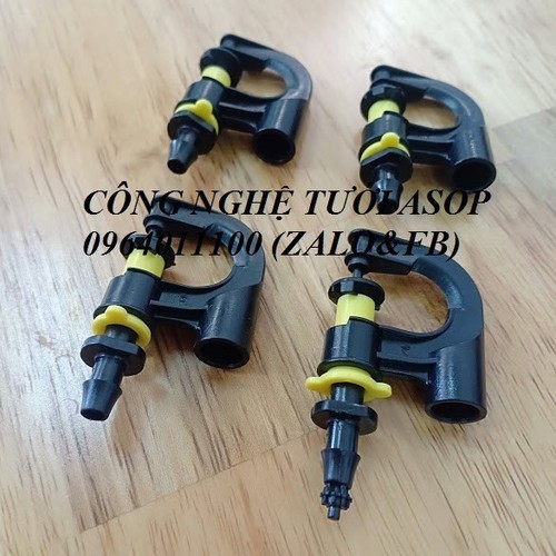 100 béc tưới phun mưa không bù áp ASOP p160l/h kèm nối gắn dây 7mm