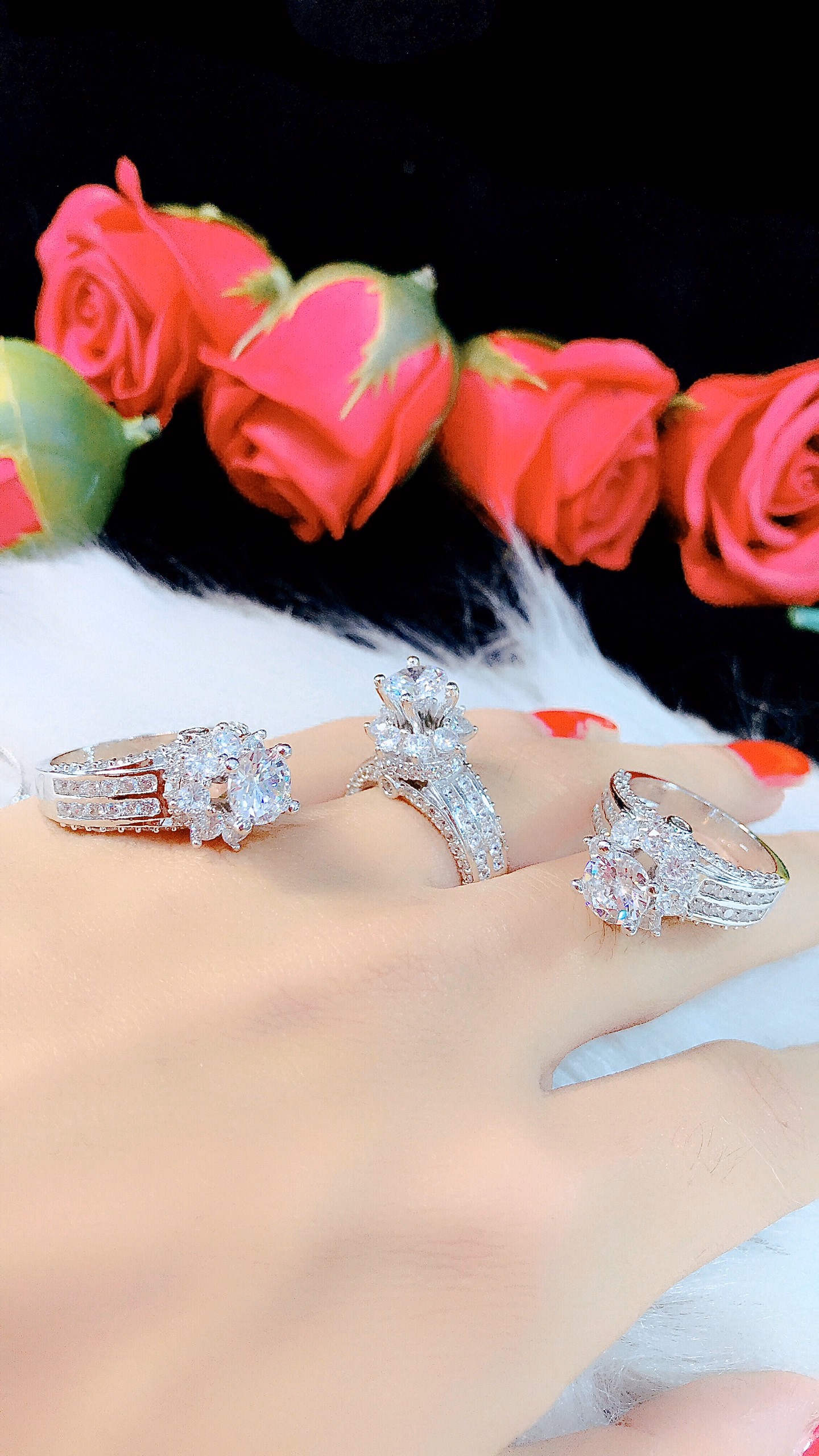 [ Nhẫn Nữ Đính Đá Cao Cấp, Chất Liệu Bên Trong Lõi Bạc Thái Vĩnh Viễn Không Đen ] Givishop - N170512 - Dùng Đi Tiệc Tôn Lên Vẻ Đẹp Của Phụ Nữ , các mẫu nhẫn vàng đẹp, nhẫn vàng ý đẹp, nhẫn vàng ý nữ đẹp, nhẫn cặp vàng pnj