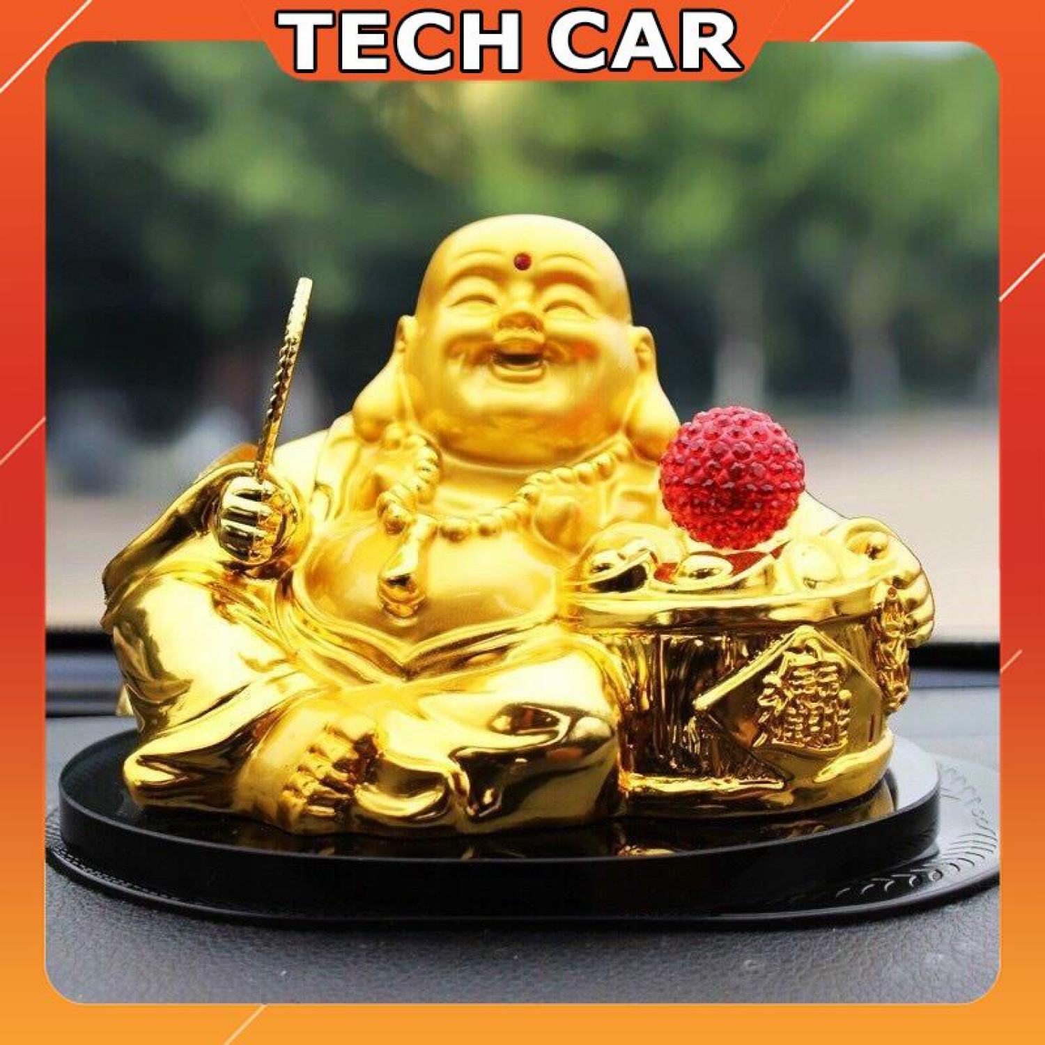 🍁𝐅𝐑𝐄𝐄𝐒𝐇𝐈𝐏🍁 tượng phật di lặc để ô tô -tượng phật di lặc chạy năng lượng mặt trời để taplo ô tô + tặng kèm 10ml tinh dầu thơm