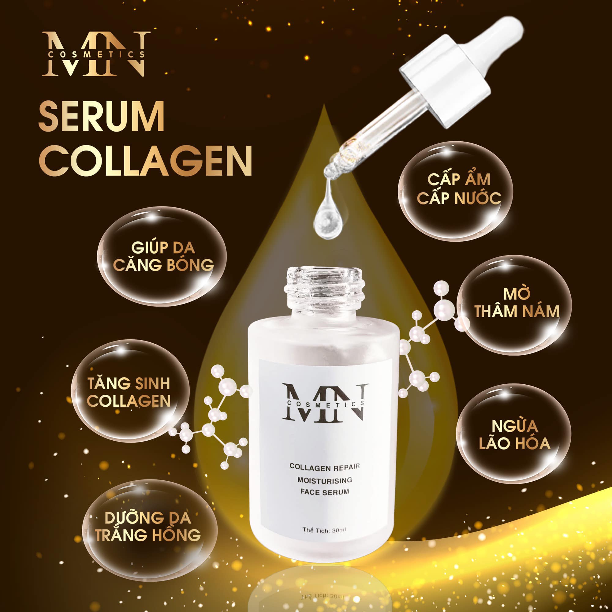 Serum trẻ hóa, tái tạo da mỹ nam 30ml