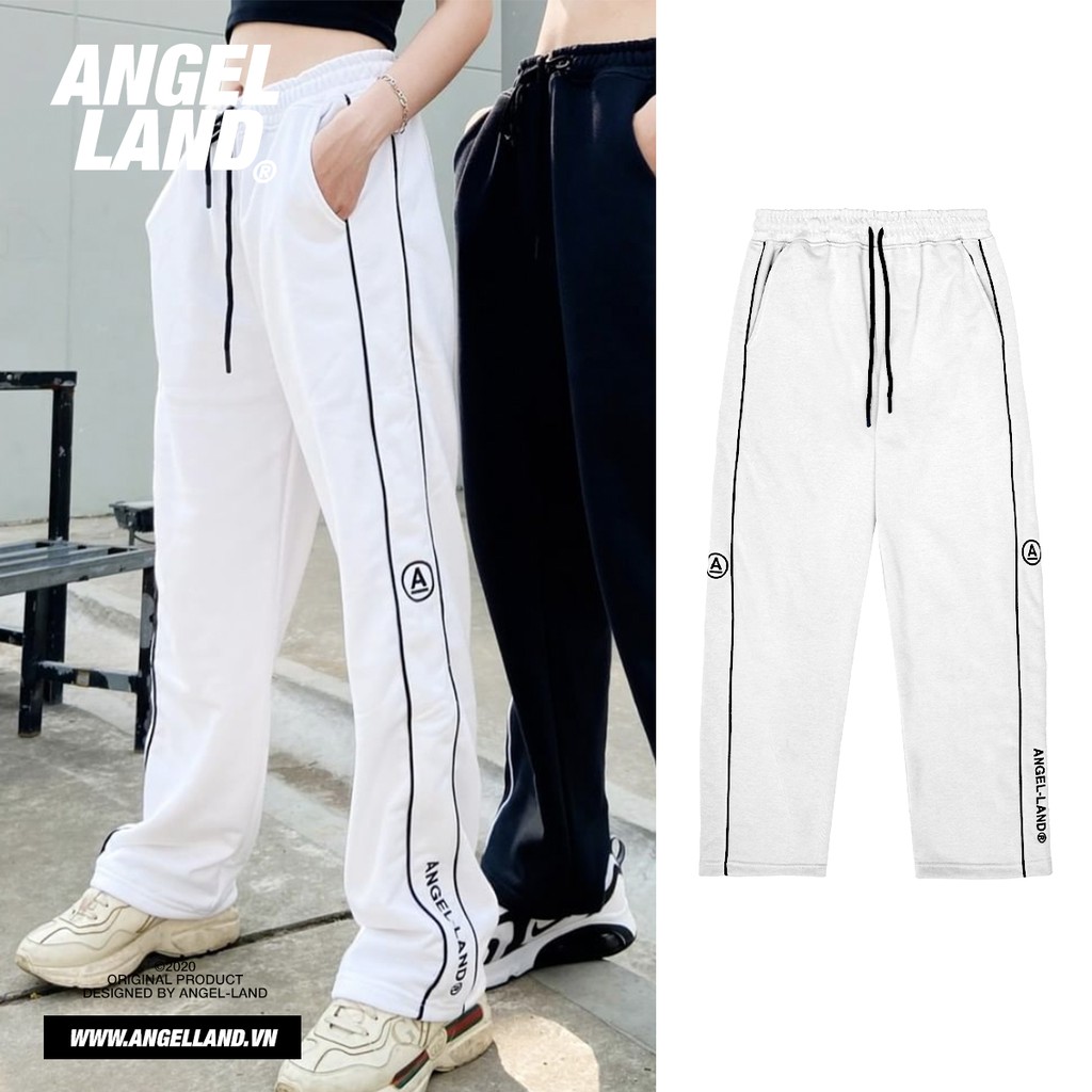 Quần Dài Angel-Land Line Pants 2 Sọc Đen