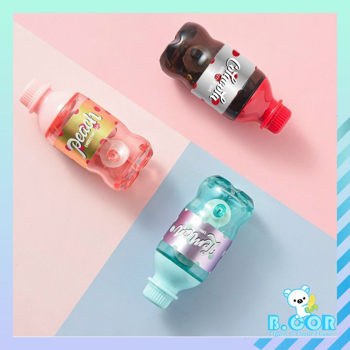 Bút xóa kéo, bút xóa giấy, bút xóa khô hình chai nước cute nhà bcor