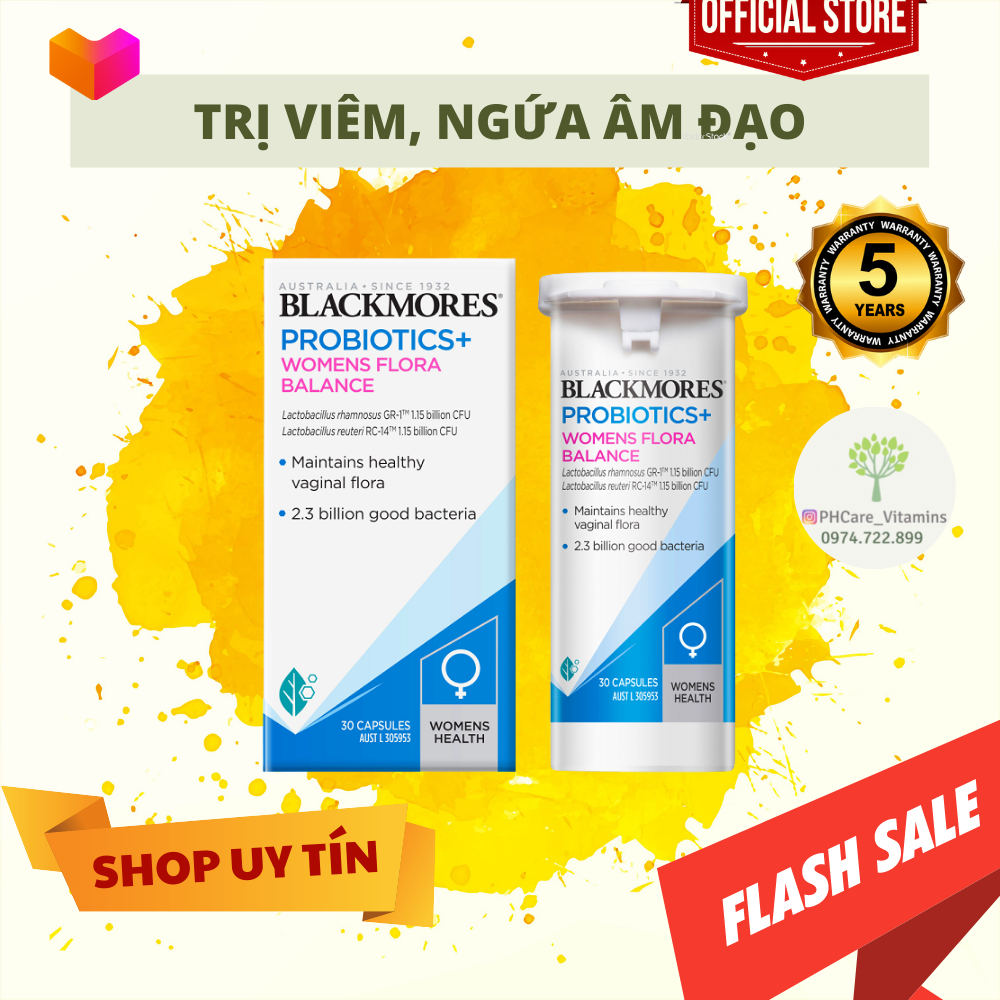 Men vi sinh Blackmores Probiotics Women Flora Balance 30 viên