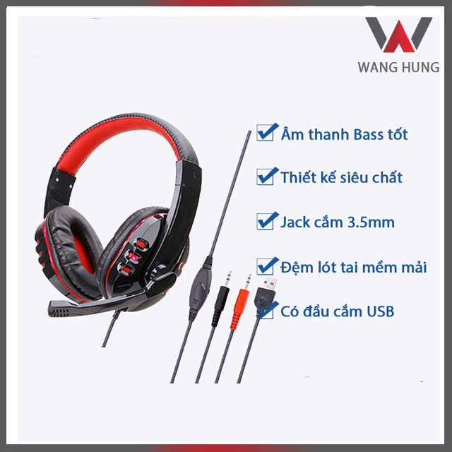 Tai nghe Gaming chụp tai SOYTO SY733MV thiết kế siêu chất dành cho game thủ âm thanh bass tốt jack cắm 3.5mm thông dụng có Micro - Bảo hành 1 tháng