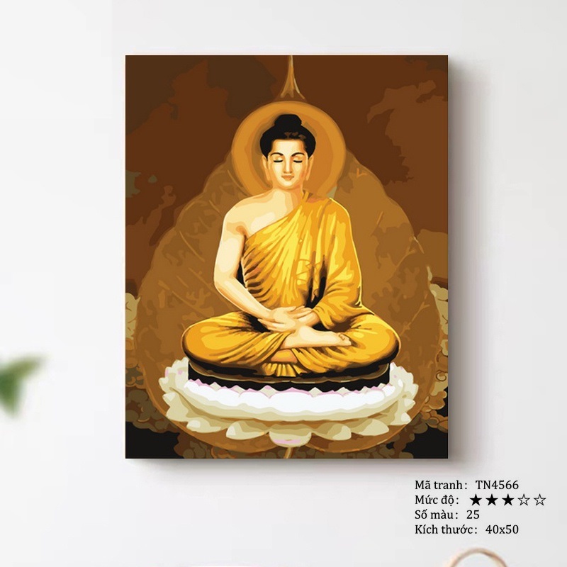 KHUNG 1.6 CM- Tranh sơn dầu số hóa rẻ,đẹp,TẶNG KHĂN,tranh tô màu theo số- ĐÃ CĂNG KHUNG 40x50,CÓ SƠN BÓNG-MÀU-CỌ-MÓCTREO