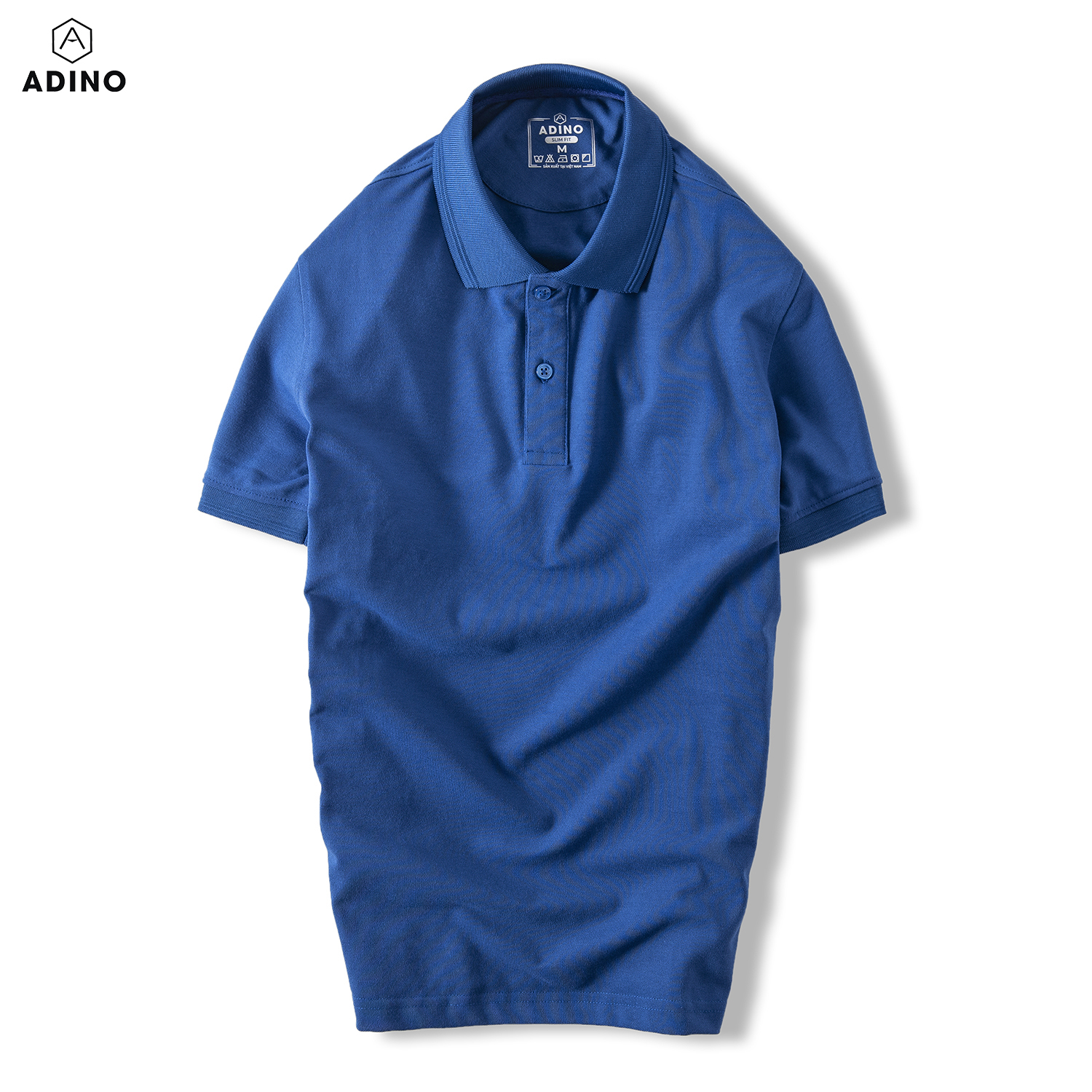 [Nhập LazXuHuong1- giảm 20k đơn 149k|Áo thun có cổ nam màu nâu phối viền chìm ADINO vải cotton polyester mềm dáng slimfit công sở hơi ôm trẻ trung AP87 - 5