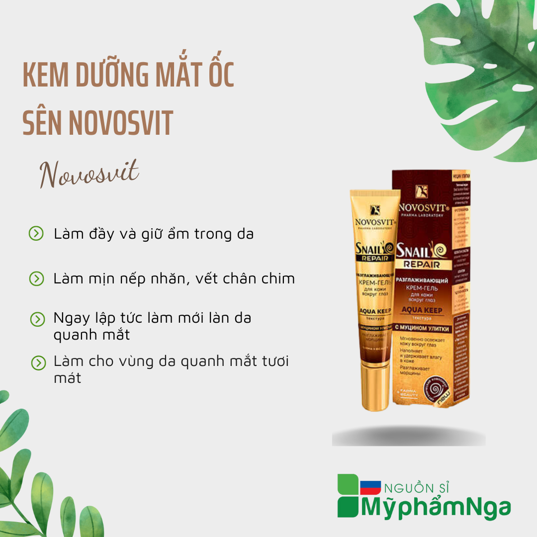 Kem dưỡng mắt Ốc sên Novosvit