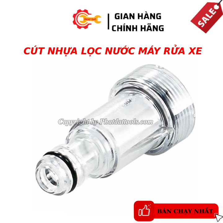 Cút nhựa lọc nối nhanh đầu hút nước máy xịt rửa xe