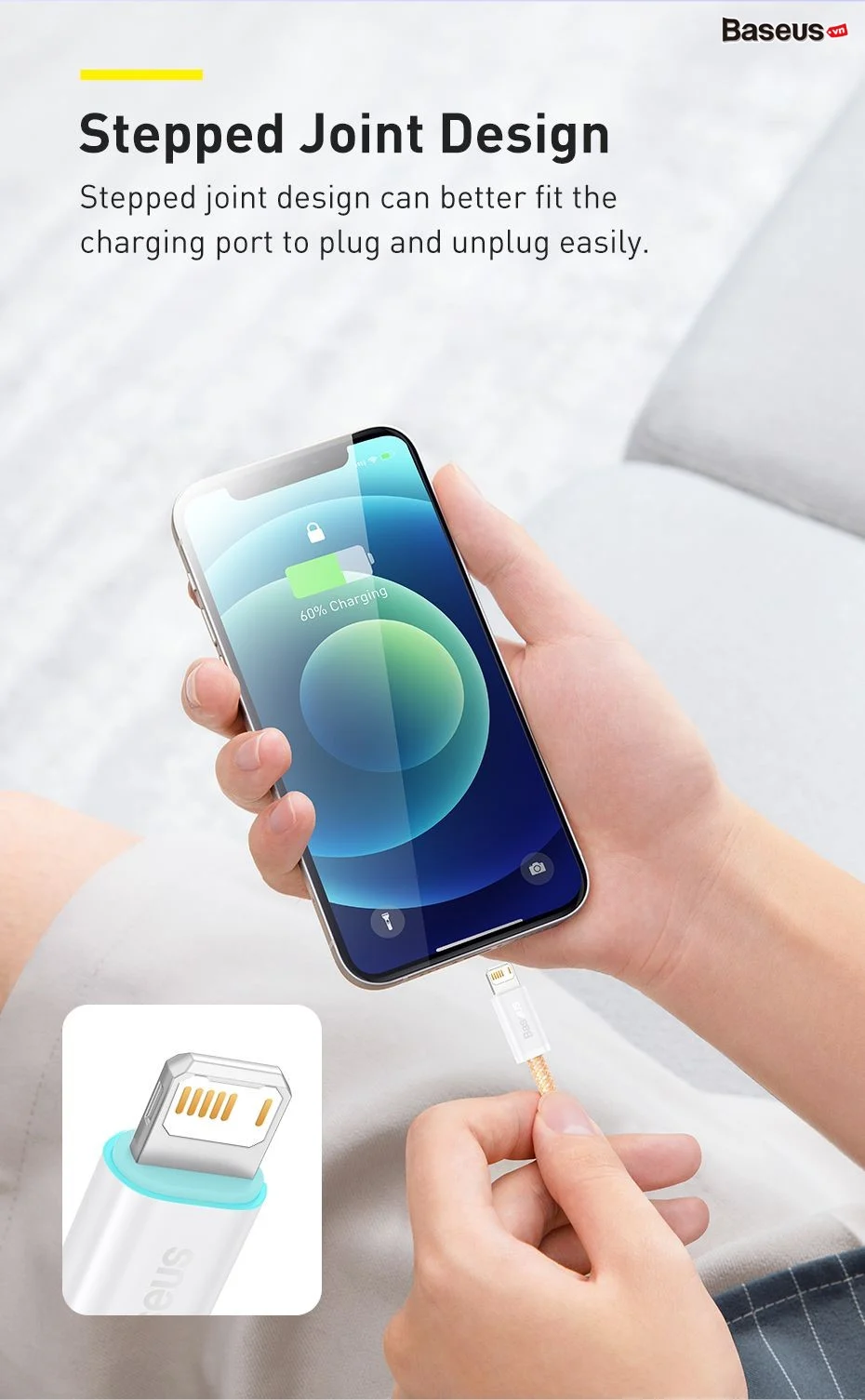Cáp Sạc Nhanh Lightning Baseus Dynamic Series cho iPhone 2M