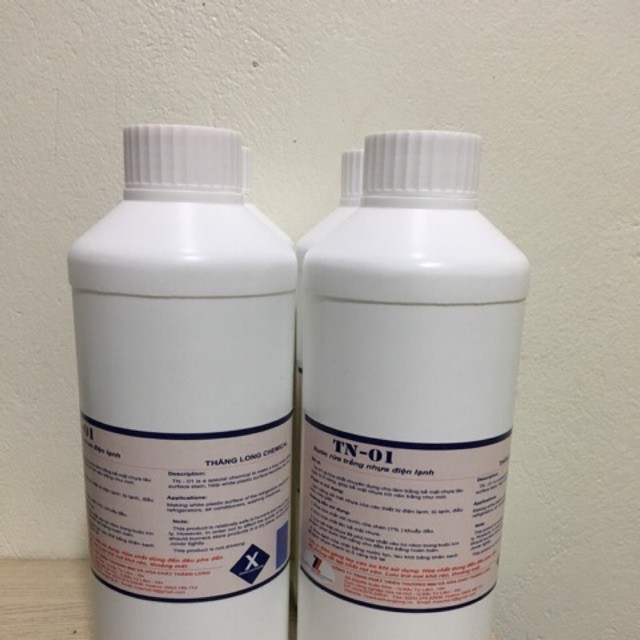 COMBO 3 sản phẩm phục vụ anh em điện lạnh, máy in: TN-01 tẩy trắng nhựa 1 lit, tẩy băng dính, TD-100-1 lit lau vết bẩn, dầu mỡ
